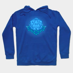 Blue D20 Dice Hoodie